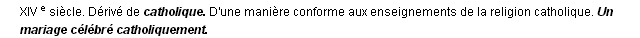 catholiquement dfinition