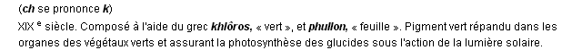 chlorophylle dfinition