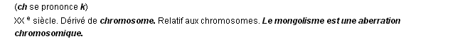 chromosomique dfinition