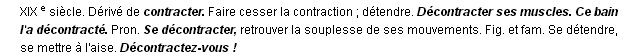 d�contracter d�finition