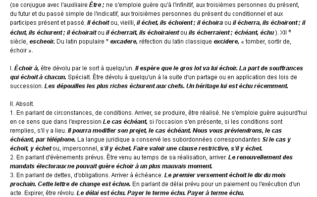 �choir d�finition