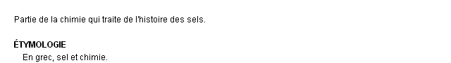 halochimie dfinition