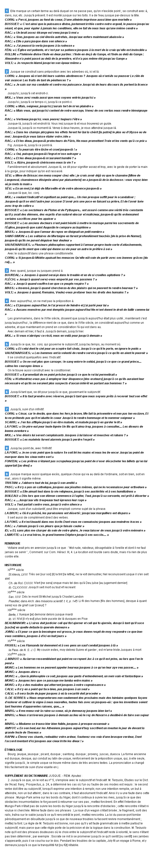 jusque et jusques définition jusque et jusques définition
