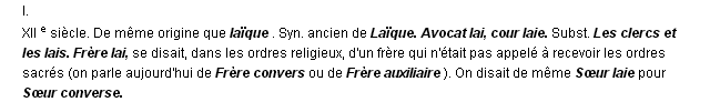 lai définition lai définition
