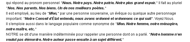 notre définition notre définition