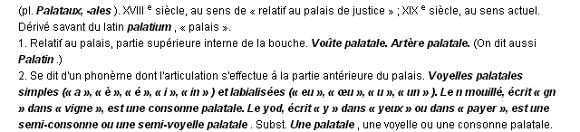 palatal dfinition