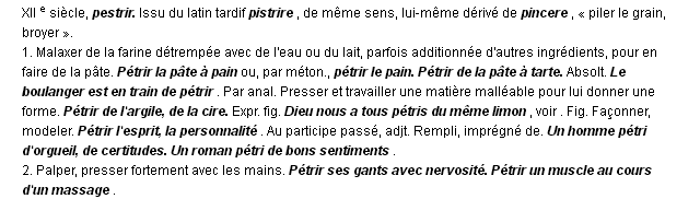 p�trir d�finition
