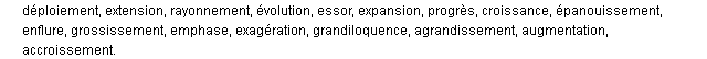 amplification synonymes