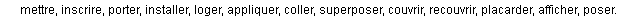 apposer synonymes apposer synonymes