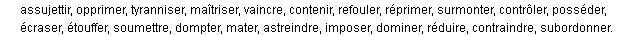 asservir synonymes