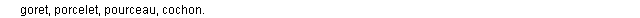 cochonnet synonymes cochonnet synonymes