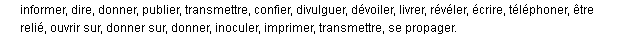 communiquer synonymes communiquer synonymes