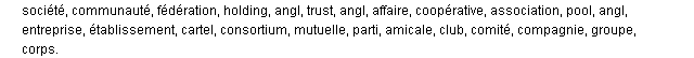 corporation synonymes corporation synonymes