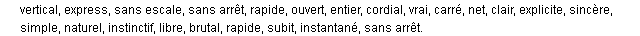 direct synonymes direct synonymes