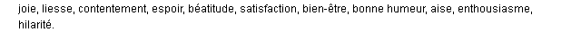 euphorie synonymes euphorie synonymes
