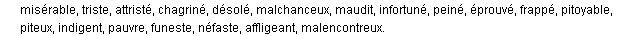 malheureux synonymes malheureux synonymes