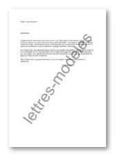 lettre type achat terrain
