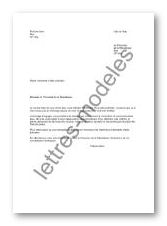 lettre de type Dossier d'aide judiciaire