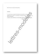 lettre type excuse
