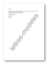 lettre de type Fax - Confirmation rendez-vous