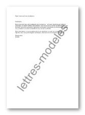 exemple de reponse negative a une candidature