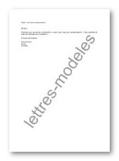 lettre de type Mail - vote par correspondance