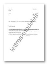 Modèle et exemple de lettres type : Permis de visite en 