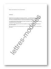 lettre de remerciement recommandation