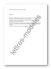 lettre de type Réponse à une convocation - réponse positive