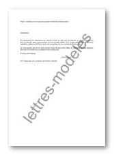 lettre de type Résiliation pour cause de cessation d'activité professionnelle