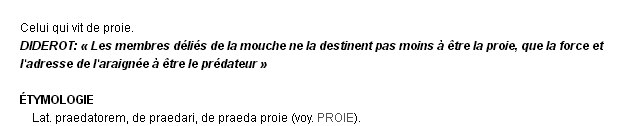 prédateur définition prédateur définition