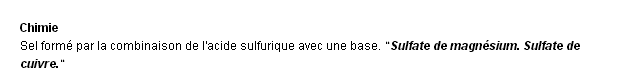 sulfate dfinition