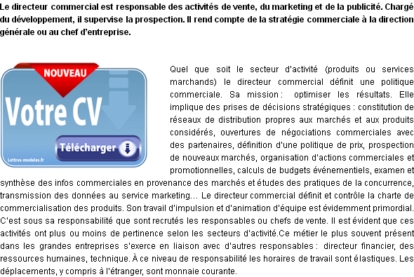 Directeur commercial