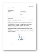 lettre de motivation Responsable de sécurité informatique