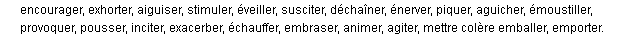 exciter synonymes