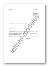 Modèle et exemple de lettres type : Autorisation pour 