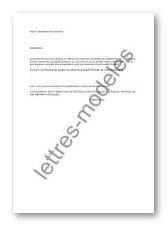 Modèle et exemple de lettres type : Déclaration de créances