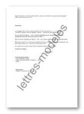 Modèle et exemple de lettres type : Indemnisation - rappel 