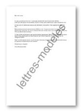 Modèle et exemple de lettres type : Lettre de soutien 