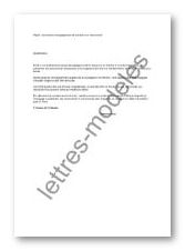Modèle et exemple de lettres type : Soumission (engagement 